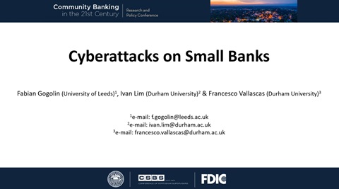 Cyberattacks on Small Banks