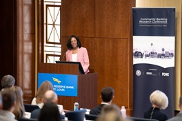Commissioner Kelly providing remarks from the podium