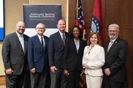 Brandon Milhorn from CSBS with various state commissioners